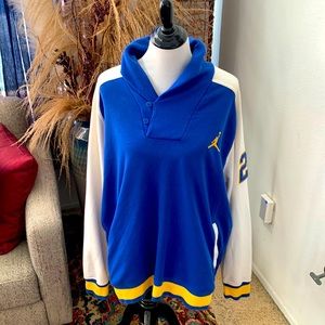 Air Jordan Collared pullover sweatshirt to match Jordan Laneys.